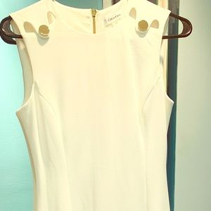 Beautiful brand new Calvin Klein off white dress